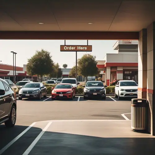 Parking Lot drive through