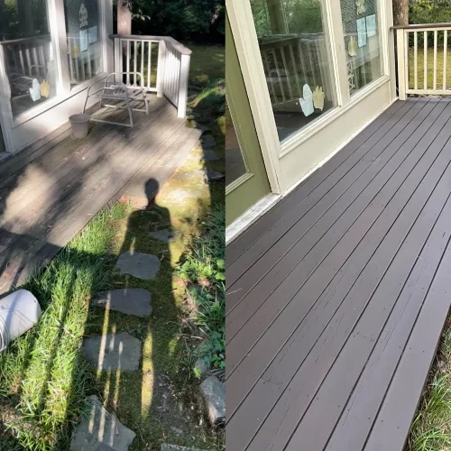 Deck Staining Transformation