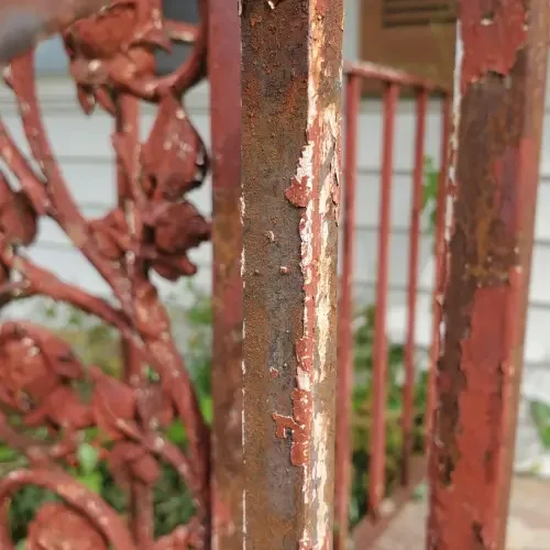 kinds of rust surfaces we clean Metal Railings and Fences